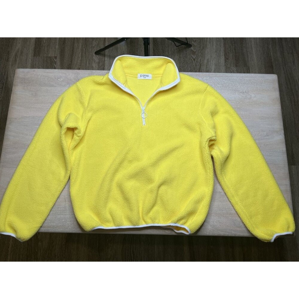 Parke Boat Fleece in Bright Yellow Size S/M - Picture 2 of 7